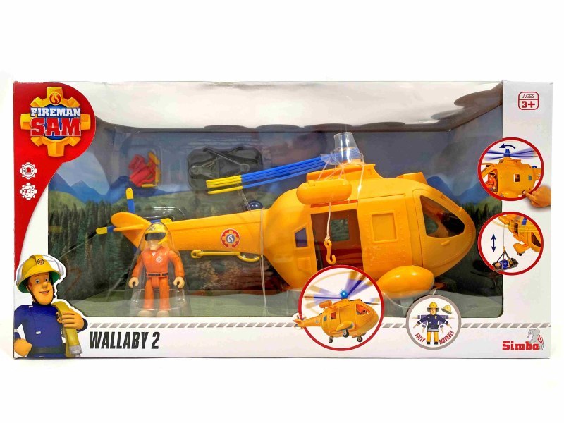 Fireman Sam Wallaby II Helicopter with figure